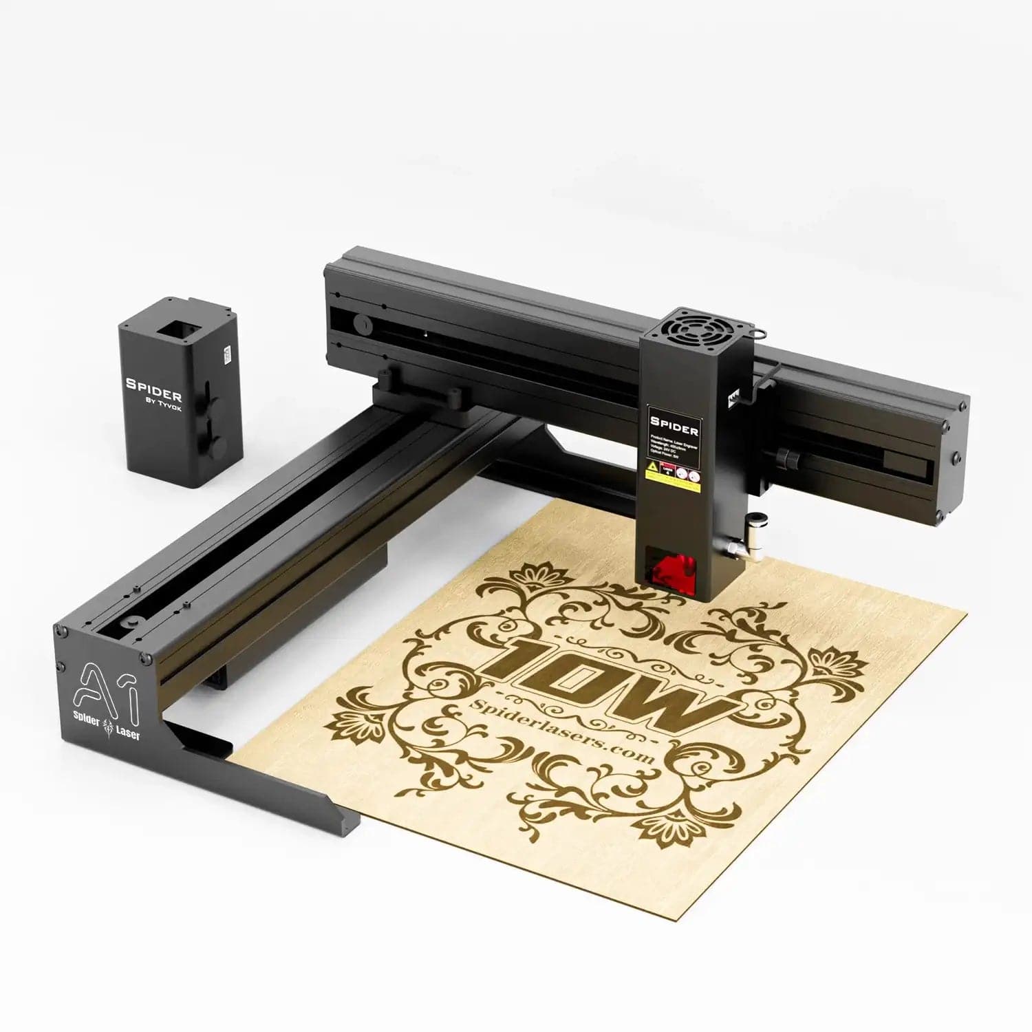 Tyvok Spider A1 Laser Engraver & Cutter 5W/10W
Compact and easy to place Foldable and requires no installation.
Product integration, no external cables Support 5W, 10W and 20W laser engraving.
Supports artist LiTyvok Spider A1 Laser Engraver & Cutter 5W/10WLaser Engraving and Cutting