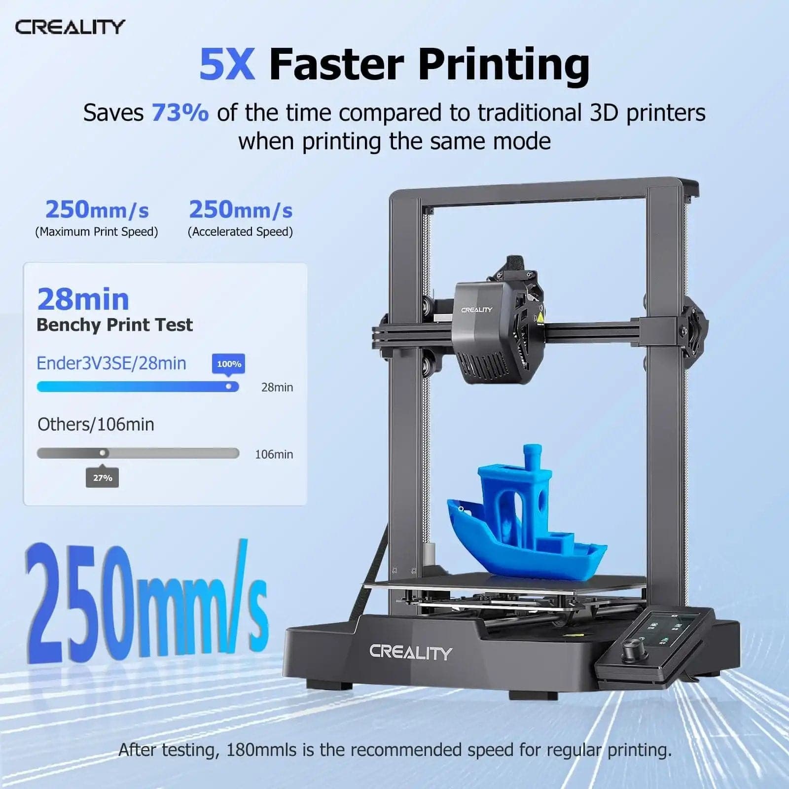 Creality Ender 3 V3 SE 3D Printer, 250mm/s Fast Printing 3D PrintersFeatures:

【Ship From Amazon FBA Warehouse】Same shipping service with Amazon. Enjoy reliable performance and fast shipping with the Amazon FBA Warehouse.


【3D PrintCreality Ender 3 V3 SE 3D Printer, 250mm/3D Printer