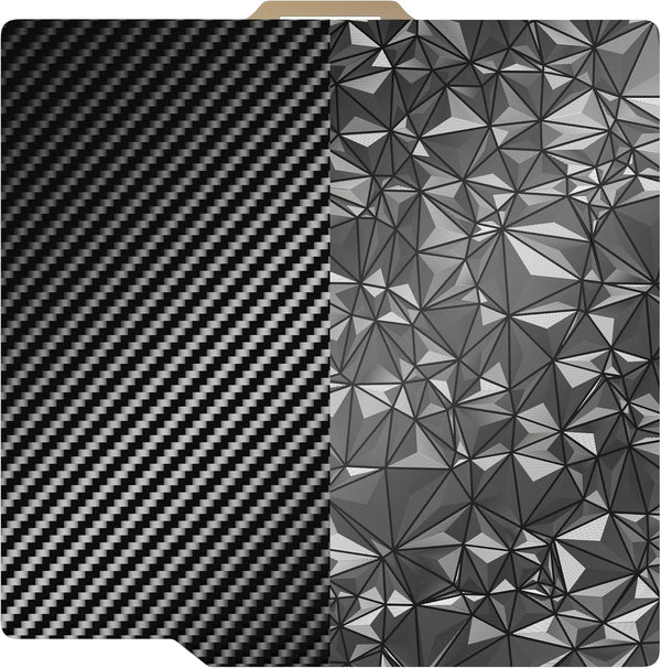 YOOPAI PET+PEO Texture Build Plate for Bambu lab, Double Sided 257×257mm 3D Build Platform,Textured Sheet 3D Printing Bed for Bambu Lab A1/X1C/X1E/P1P/P1S 3D Printers