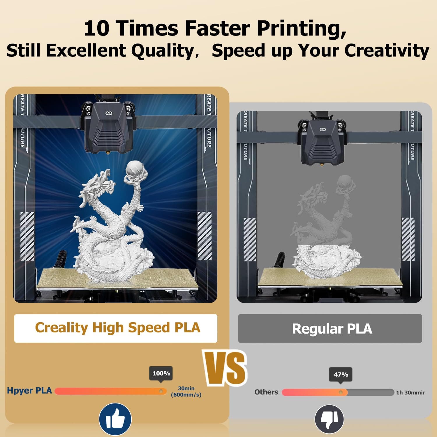 Buy Creality PLA Filament [Black] Hyper PLA High Speed 3D Printer