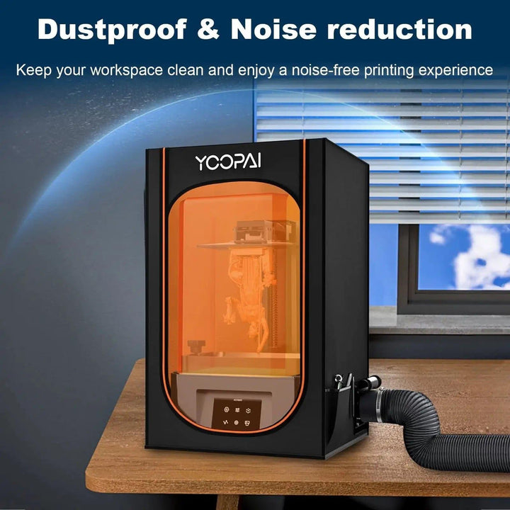 Resin 3D Printer Enclosure with Ventilation
PS: Please try to test the fan working before installing the enclosure, and the screw of the fan does not screw too much tight, it will be caused the fan to deform Resin 3D Printer Enclosure3D Printer Accessories