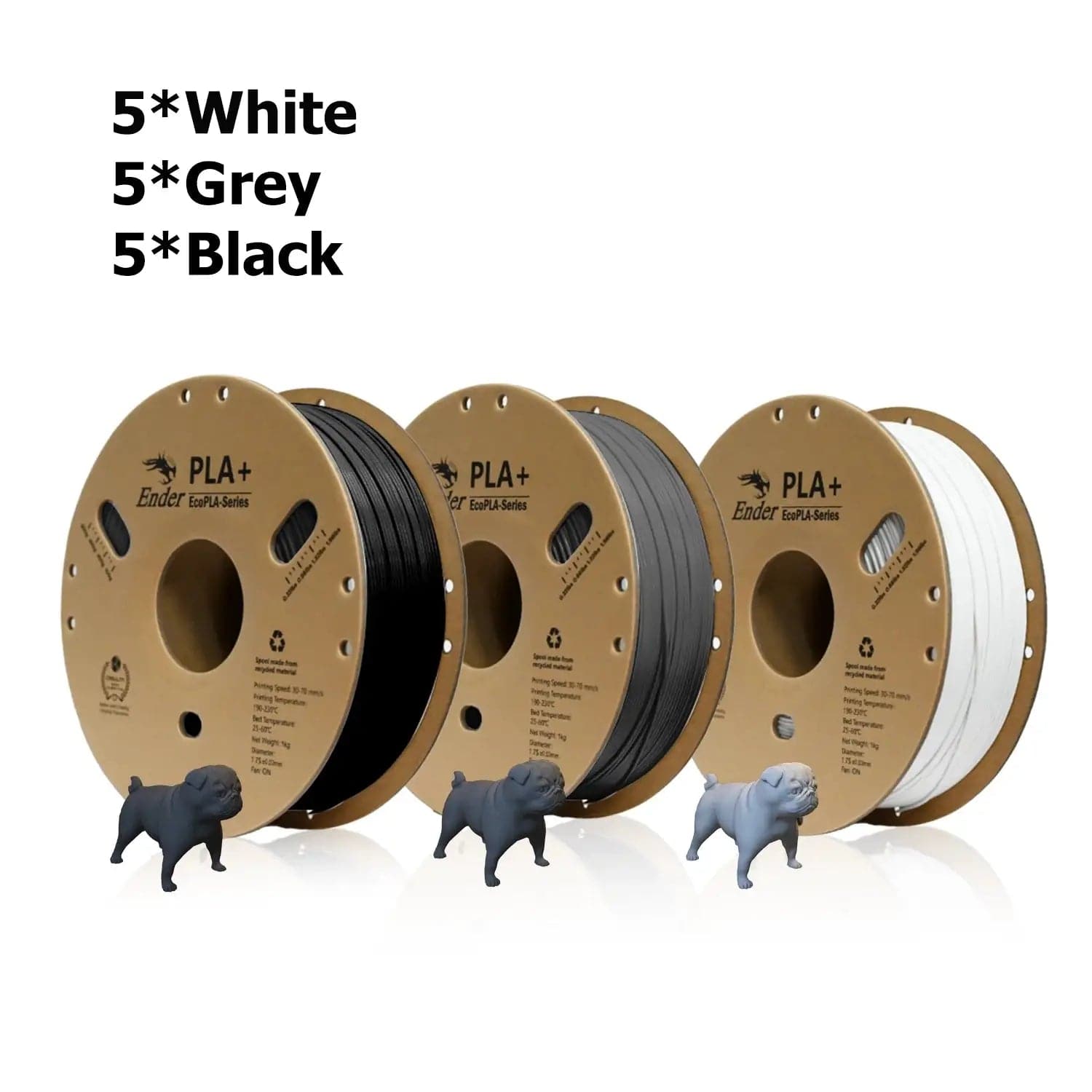 Over 10kg Filament Combo-Creality Ender PLA+ 1.75mm 1KG Filament
【Ship From Amazon FBA Warehouse】Same shipping service with Amazon. Enjoy reliable performance and fast shipping with the Amazon FBA Warehouse.
【Creality Quality Ass10kg Filament Combo-Creality Ender PLA+ 13D Printing Materials