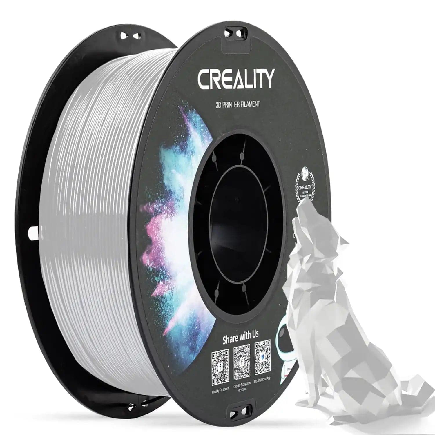 Official Creality PETG 3D Printer Filament 1.75mm 1KG (2.2lbs)Features:

【Ship From Amazon FBA Warehouse】Same shipping service with Amazon. Enjoy reliable performance and fast shipping with the Amazon FBA Warehouse.
【Creality QOfficial Creality PETG 3D Printer Filament 13D Printing Materials