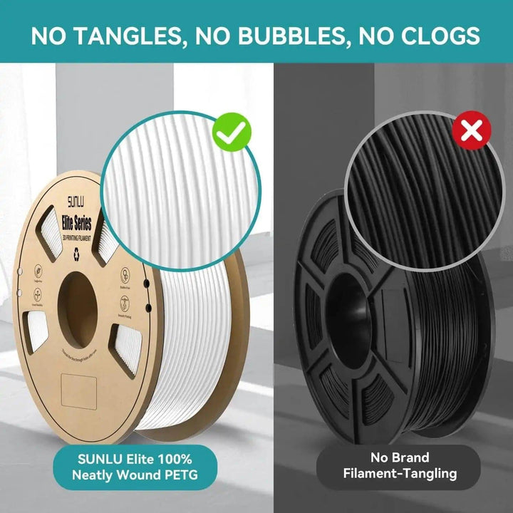SUNLU Elite PETG Filament 1.75mm 1KGFeatures:


✅【Ship From Amazon FBA Warehouse】Same shipping service with Amazon. Enjoy reliable performance and fast shipping with the Amazon FBA Warehouse.
✅【High-QuSUNLU Elite PETG Filament 13D Printing Materials