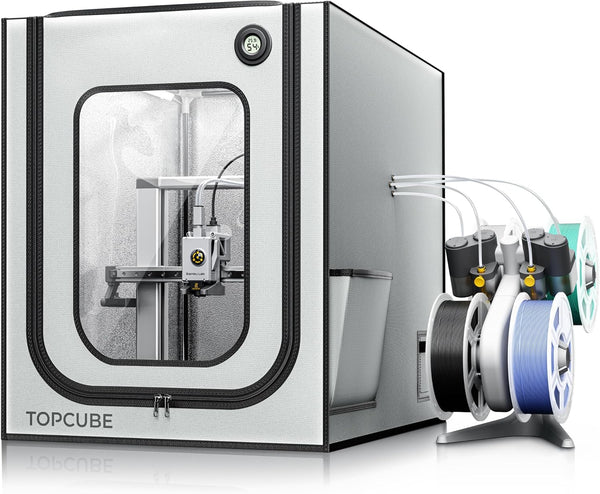 TopCube 3D Printer Enclosure for Bambu Lab A1, Large Size Enclosure with LED Light 550x670x600mm