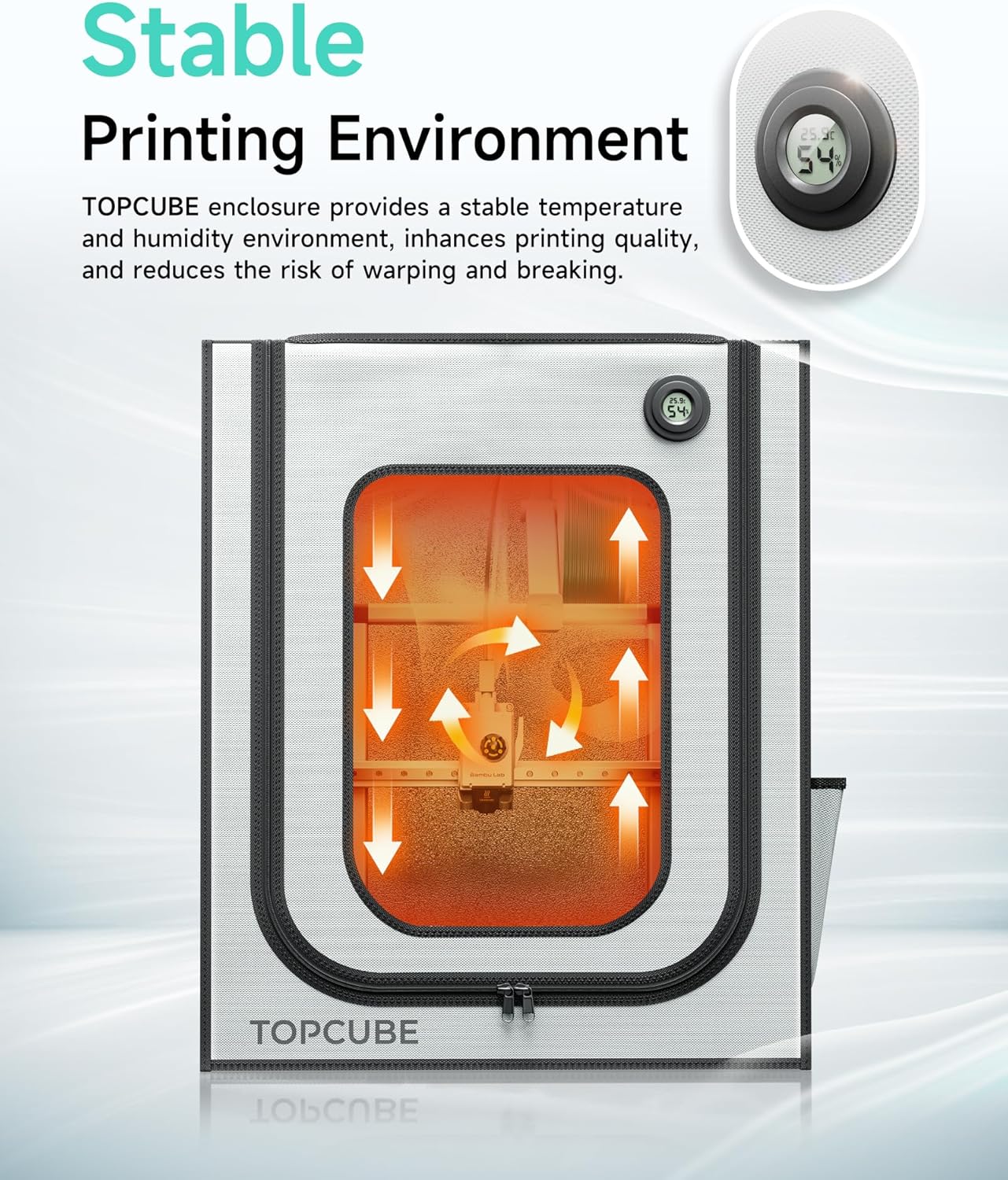 TopCube 3D Printer Enclosure for Bambu Lab A1, Large Size