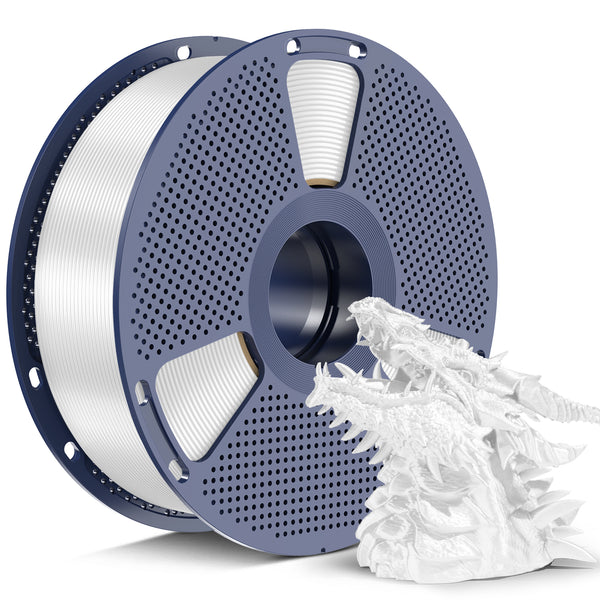 SUNLU Silk PLA+ Filament 1.75mm 2025 Upgrade Spool Compatible with Bambulab Refill Filament, 1kg(2.2lbs) PLA 3D Printer Filament, 1.75mm Dimensional Accuracy +/- 0.02mm, White