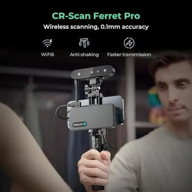 CR Scan Ferret Pro 3D Scanner, 0.1mm Accuracy Fast Full Color ScanningBrand: YOOPAIColor: BlackFeatures: 
✅【0.1mm High Accuracy】Accuracy up to 0.1mm and 3D resolution up to 0.16mm guarantee improved dimensional accuracy and higher detaWifi6 Wireless Bridge, Power Bank, Support Windows, Mac, Android, iOSBISS